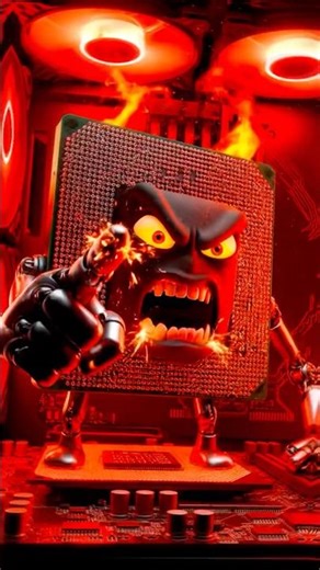 “Overheated CPU vs Heated Gaming Chair 😡🔥 #shorts#viral#trend