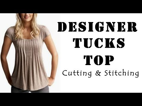 Designer Tucks Top Cutting & Stitching | Latest Top Designs