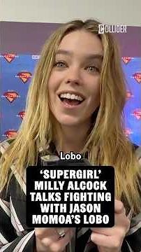 Supergirl Milly Alcock Talks Fighting with Jason Momoa's Lobo #supergirl #jasonmomoa