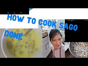 How to cook sagu or (Tapioca balls)