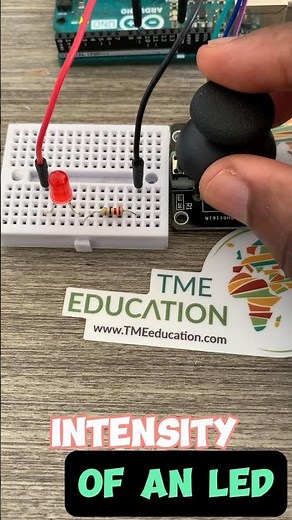 Vary the intensity of an LED with Arduino UNO using Joystick Module F #arduino #engineering #techie