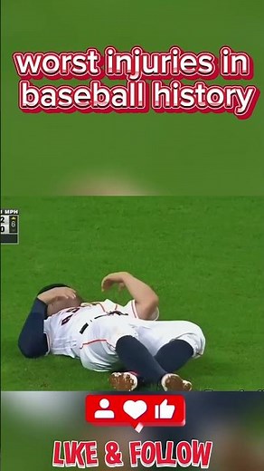 Worst injuries in baseball history 😡 Part 4 #mlb #mlblb #baseball #mlbb #sports #highlights #fyp