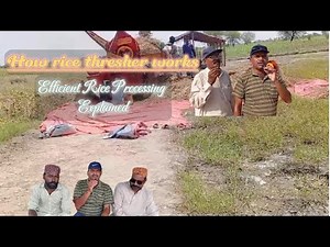 How a Rice Thresher Works | Efficient Rice Processing Explained