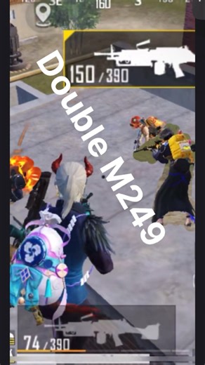 Double Machine Gun Challenge👹🔫 #bgmi #shorts