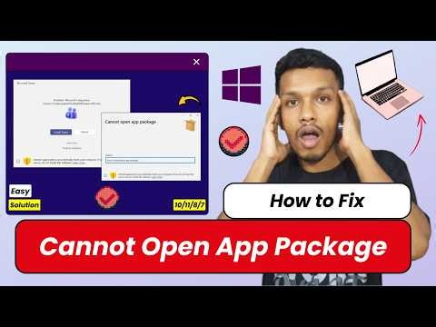 Cannot open app package (FIX) | this app package is not supported for installation by app installer
