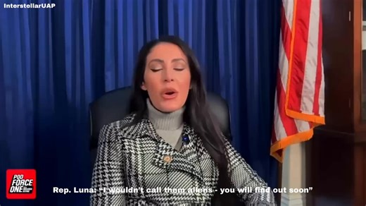 *New* Rep. Anna Paulina Luna on UFO’s: “ I wouldn’t call them aliens, you will find out soon” “I don’t call them aliens -I use the term into dimensional beings. I don’t know what these things are that they’re using.”“I have seen evidence in a SCIF that leads me to believe there are things we cannot explain. I have observed things that are of nonhuman origin & creation. That’s my opinion.”