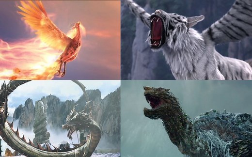 青龙、白虎、朱雀、玄武！中国神话中的天之四灵，守护东南西北方