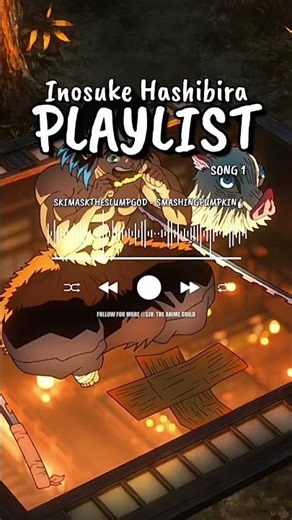 Inosuke music Playlist #anime #fyp #demonslayer #inosuke #music #shorts #skimasktheslumpgod