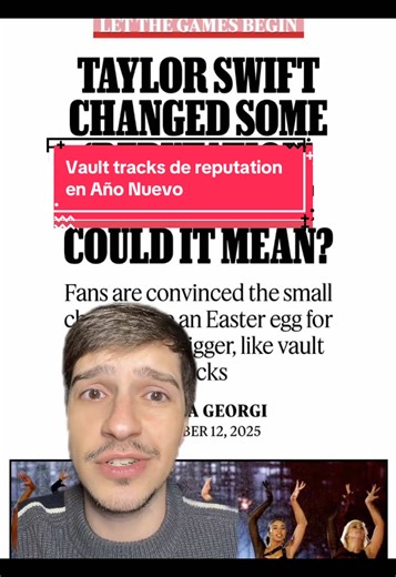 Taylor Swift podría lanzar las vault tracks de Reputation el día de Año Nuevo según los fans de Taylor. Rolling Stone ha hablado sobre este tema, pero yo creo que la gente lo está malinterpretando #music #swiftie #swiftmas #TaylorSwift #swiftTok @Taylor Swift @Taylor Nation
