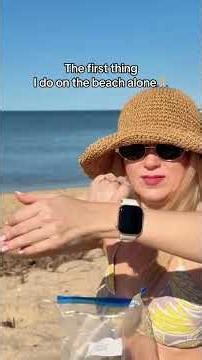 Safety and comfort tips for being alone at the beach🙏🏼 #beachtips #beachhacks #beachvibes #lifehack