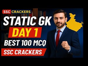 "🔥 STATIC GK Day 1 – 100 Best MCQs | SSC STENO 2025 Crash Course | Free Demo Class"