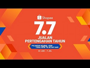 Shopee 7.7 Mid Year Sale Live Show (3PM)