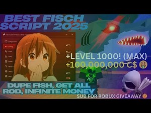 [FREE ROD] FISCH Script | Hub Fisch Script +KEYLESS Using Best Roblox Executor