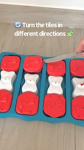 🧩 Tips & Tricks with the Dog Brick, a level 2 dog puzzle - make it more challenging by easily turn the sliding bricks in different directions. 🧩 To make it easier you can tie ropes in blocks and tiles to make them easier to lift up 🐕🐈 🐶 Note: Supervise your pet to ensure they do not eat string/ropes #ninaottosson #dogpuzzle #dogs #puppy #pets #dogbrick #tip #tips | Nina Ottosson Puzzles