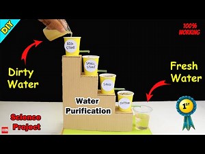 Water purification working model | Water purifier Project | Easy Science Project 2026