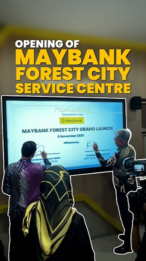 The opening of Maybank Forest City Service Centre is part of our ongoing efforts in providing quality cross-border banking services for businesses and individuals. In line with the goals of the Johor-Singapore Special Economic Zone (JS-SEZ) and Forest City Special Financial Zone (SFZ), we are leveraging on our unique position to boost trade and competitiveness in ASEAN, alongside trusted partners like Association of Small & Medium Enterprises - ASME. From dedicated advisory spaces to secure virt