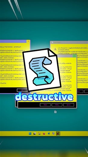 The Most Dangerous Script 😰 - Hidden Payloads Part 1 #windows #virus #tech