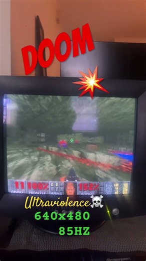 #DOOM FORTRESS OF MYSTERY! #CRT GAMEPLAY - Ultraviolence