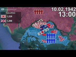 Fall of Singapore in 1 minute using Google Earth