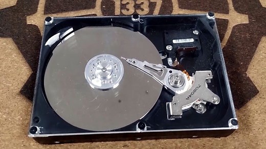 Transparent Hard Drive Gives Peek At The Platters
