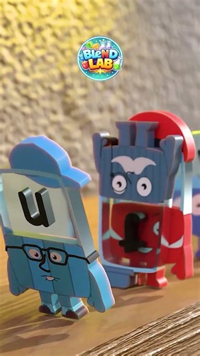 Alphablock Shatter & Fall! #shorts #alphabet