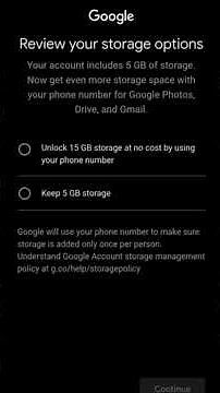 New Gmail accounts created without a phone number getting only 5GB of default cloud storage