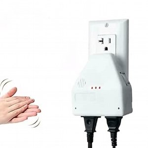 Switch clap, Clap On Clap Off Sound Activated On/Off Switch by Hand Clap w/ 2 Outlets for Home Appliance