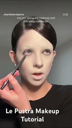Le Pustra “Pierrot” makeup tutorial by ​⁠‪@charlotterobertss‬ . #lepustra #makeuptutorial