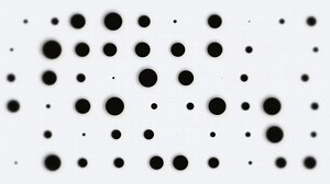 Trendy abstract motion background animation with gently moving black dots on a grid pattern. This stylish background is a seamless loop.