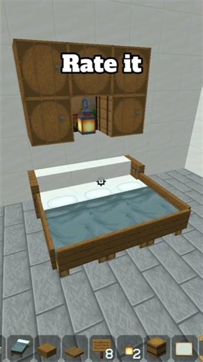 Minecraft Simple Modern Bed...🤯 #minecraft #shorts