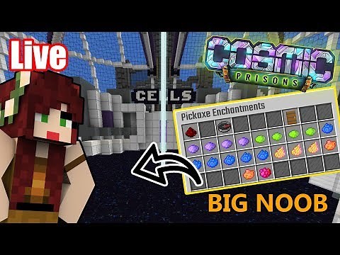 Learning to Enchant on Cosmic Prison | Minecraft Cosmic Prison Sovereign Planet part 2