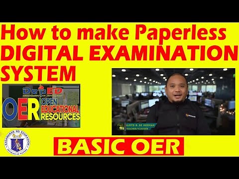 How to Make Paperless Digital Examination System| DepEd OER| Basic Level
