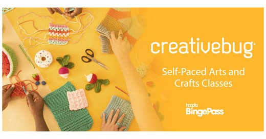 hoopla Digital Announces BingePass Partnership with Creativebug, Expanding Crafting Content for Public Libraries