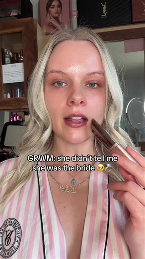 She didn’t tell me she’s getting married until I showed up 🥹👰💍 #bridalmakeup #oregon