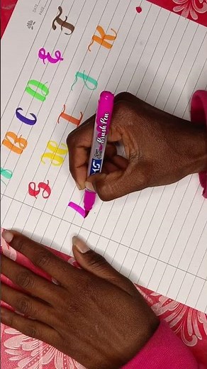 Uppercase Alphabet Calligraphy ✨ | Brush Pen Lettering A–Z