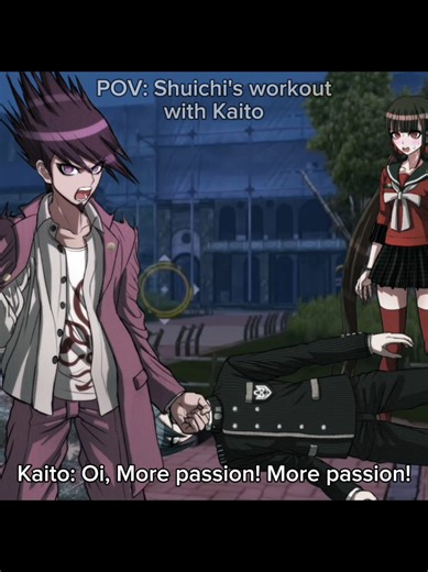More passion?... Mooties: @kokichi ouma! @Shuichi Saihara #danganronpav3 #kaitomomota #shuichisaihara #makiharukawa #fyp