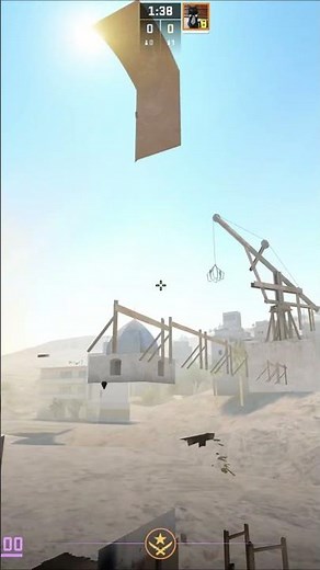 Fast Smoke Tunnel From CT On Dust 2 In CS2 #cs2 #shorts