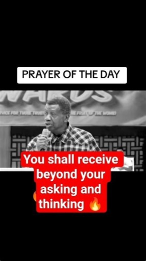 prayer of the day by daddy GO #rccg #pastoreaadeboye