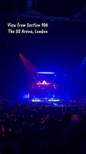 If you have tickets and are going to Ariana Grande’s Eternal Sunshine Tour at The O2 Arena in London and you are sat in the closest seats, Section 106, this is what your view will be like! - - - - #arianagrande #eternalsunshine #eternalsunshineworldtour #concert #fyp