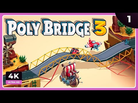 PRIMER CONTACTO | POLY BRIDGE 3 Gameplay Español