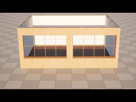 Runtime procedural wall created with geometry script [UE 5.0] DEMO