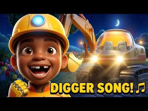 I Love My Digger | Construction Dance with Rome's Storybook | Nursery Rhymes + Kids Songs