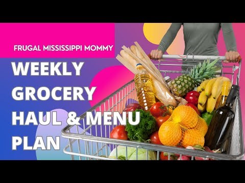 Weekly Grocery Haul | $25 Budget | Aldi Haul | Weekly Menu Plan | Low Spend Month