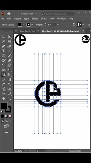 Creative Text Monogram Logo Design Adobe Illustrator Tutorial EP 337 S. #logo #illustrator #art