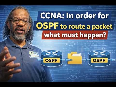 CCNA: In order for OSPF to route a packet, what must happen first?