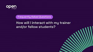 1.8K views | How will you interact with our trainers and other students? Studying online doesn’t mean studying alone. There are lots of opportunities to interact with trainers and other students through our webinars, discussion forums, and of course via email and phone. If you’re considering studying with us, you’ve probably got questions. We can help via email, phone, or chat - don’t hesitate to reach out! RTO 90796 | Open Colleges | Facebook