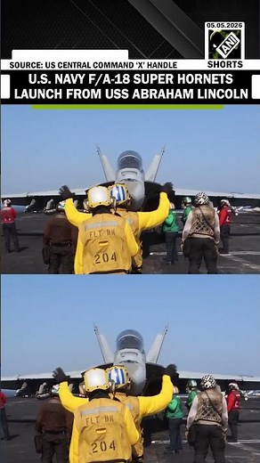 U.S. Navy Shows Air Power as F/A-18 Super Hornets Launch from USS Abraham Lincoln (CVN-72)