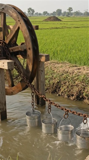 नहर से सिंचाई करने वाला देसी जुगाड़ 🇮🇳👍 #jugaadsinchae #indianhack #kisaninnovation #shortvideo