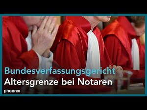 Bundesverfassungsgericht entscheidet über Altersgrenze bei Notaren | 23.09.2025