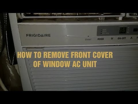 How To Remove Front Cover Of Window AC Unit - Preparing to clean your window AC.